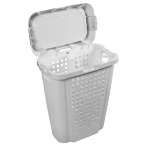 Roupeiro Telado com Cesto 45l Branco - Imagem 3