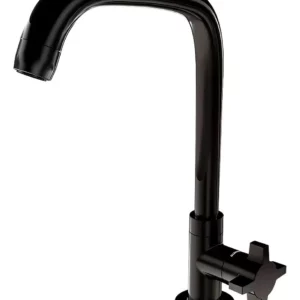 Torneira de Mesa para Cozinha com Bica Móvel Fitt Cross 1167 F64 Preta