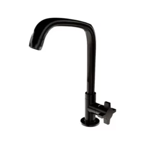 Torneira de Mesa para Cozinha com Bica Móvel Fitt Cross 1167 F64 Preta - Imagem 3