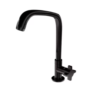 Torneira de Mesa para Cozinha com Bica Móvel Fitt Cross 1167 F64 Preta - Imagem 5