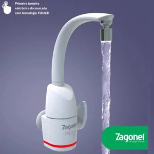 Torneira Eletrônica Prima Digital Branca 5500w Zagonel - Imagem 4