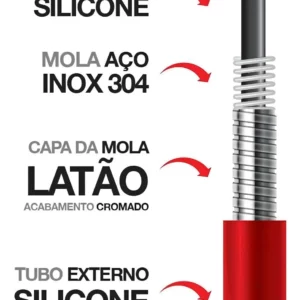 Torneira Multiuso de Parede com Bica Flexível Red 1/2" - Imagem 3