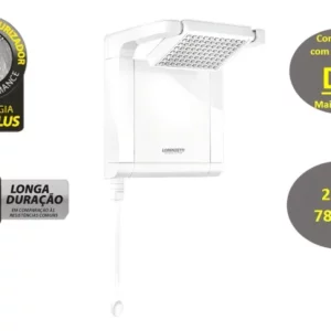 Chuveiro Elétrico Acqua Star Ultra 7800W 220V Branco - Lorenzetti - Imagem 4