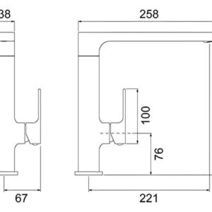 Misturador Monocomando Cozinha Lorenlike Chrome 2257 C78 - Imagem 3