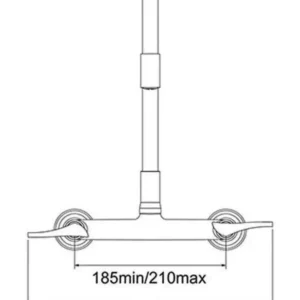 Misturador para Cozinha de Parede Flex Preto 1258 B27 - Imagem 4