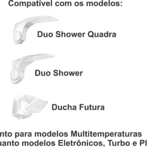 Resistência para Chuveiro Elétrico Duo Shower Turbo Eletrônico 7500w 220v - Imagem 4