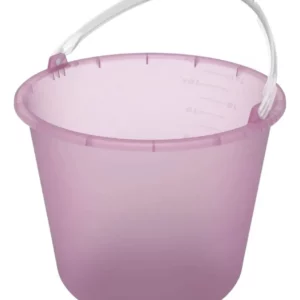 Balde Plástico 12 Litros Multilar Metasul Rosa Bebe