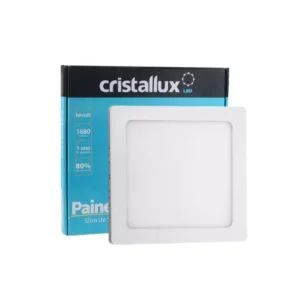 Luminária Painel Led Quadrada Sobrepor 18w 4000k Cristallux - Imagem 3