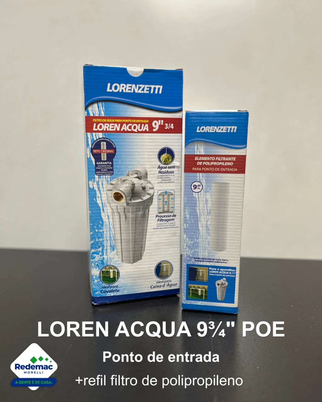 Kit Loren Acqua + Elemento Filtrante Lorenzetti Ponto de Entrada