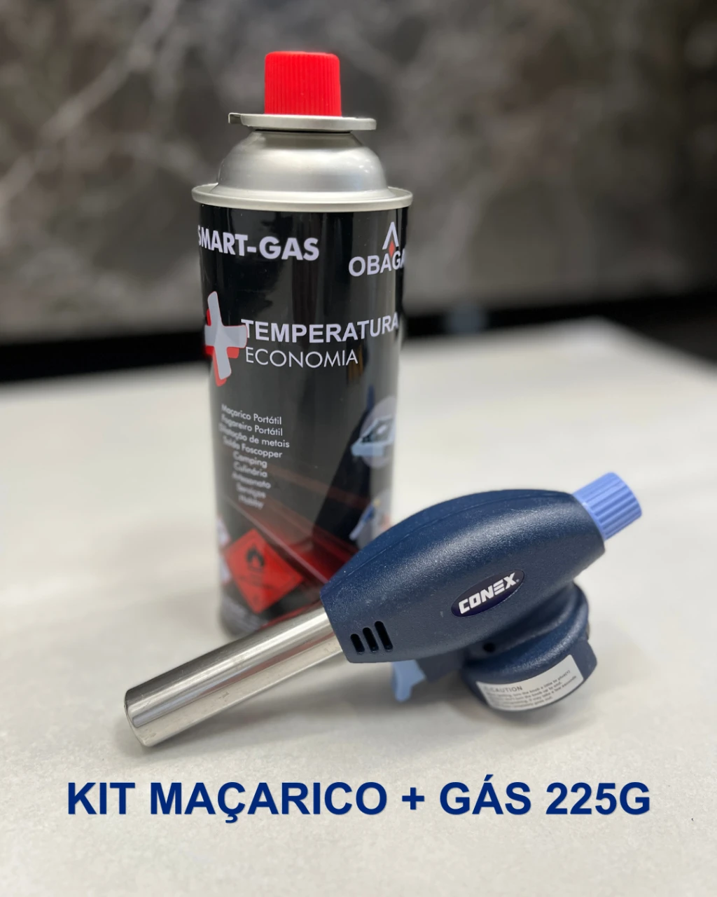 Kit Macarico Multiuso + Gás Fogareiro/maçarico