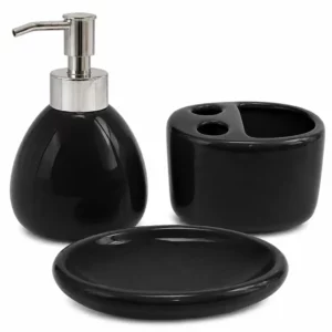 Kit Banheiro 3 Peças em Cerâmica Dolce Home