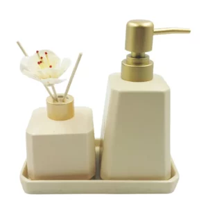 Kit de Banheiro 3 Peças Retas em Porcelana Fu Xing