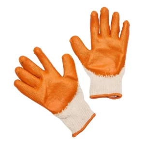 Luva Banh Latex Natural Laranja  9" G  Worker - Imagem 3