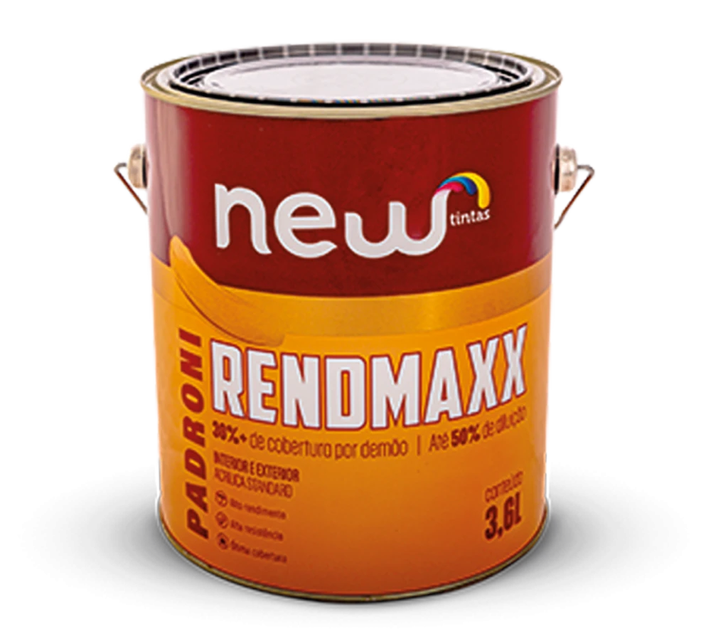New Tintas Padroni Fosco Rendmaxx Branco 3,6l