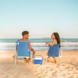 Cadeira Aluminio Alta Sannet Azul Marinho Mor - Imagem 4