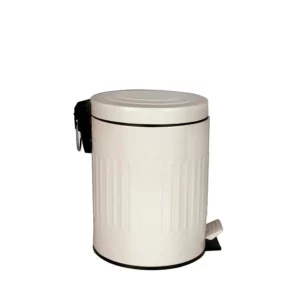 Lixeira Retrô Bege - 5 L - Mor