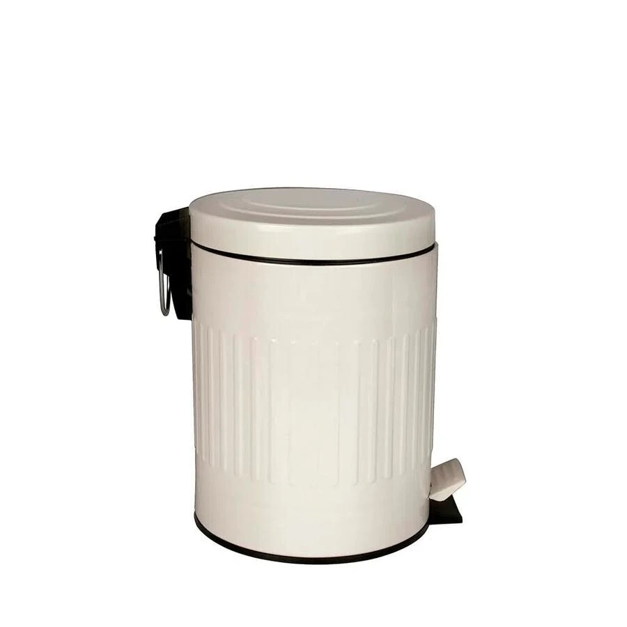 Lixeira Retrô Bege - 5 L - Mor