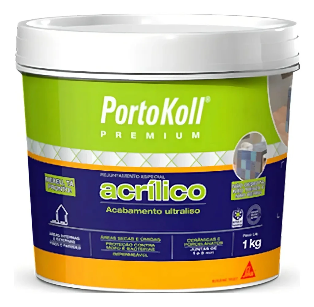 Rejunte Acrílico Branco 1kg - Portokoll