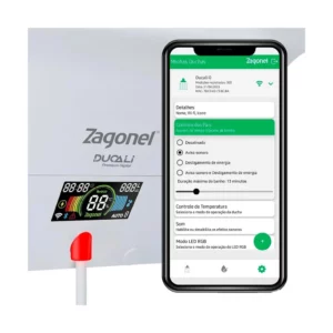 Ducha Smart Eletrônica Ducali Premium Digital 7500w 220v Branco - Zagonel - Imagem 5