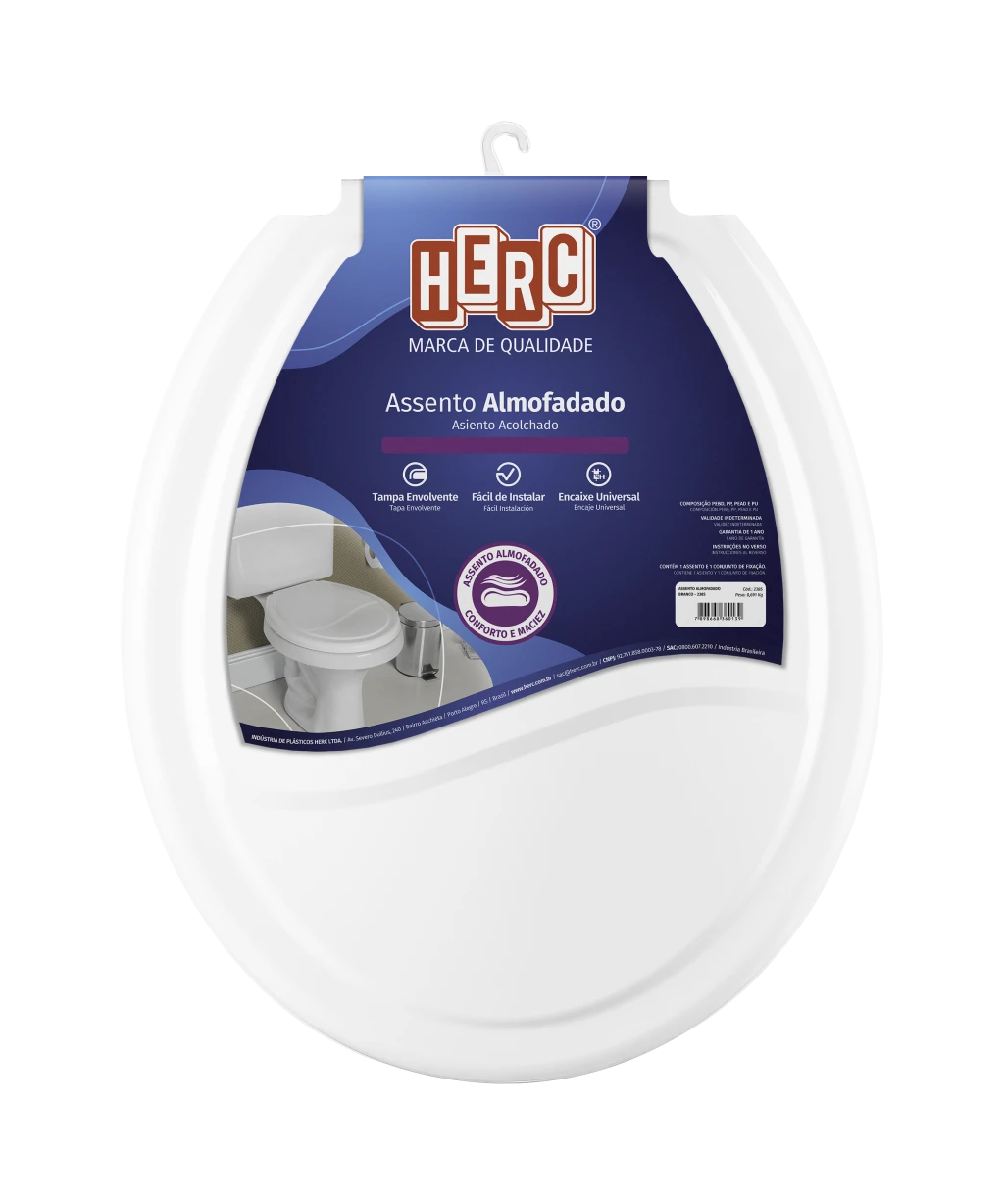 Assento Almofadado Branco Herc