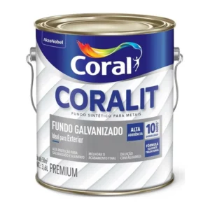 Fundo Coralit Galvanizado Fosco Branco - 3,6lt
