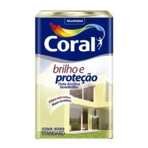 Tinta  Acril. Coral Brilho e Proteção Sb - Branco 16l