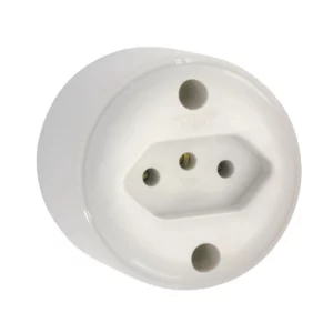 Tomada Fame 2p+t 10a - 1423 Sobrepor Redonda