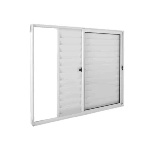 Janela de Correr com Veneziana Alumasa - 3 Folhas 160x120 Branca