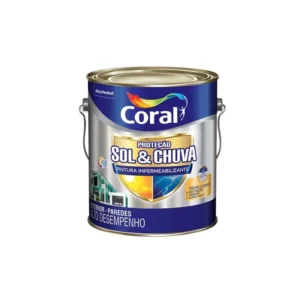 Tinta Acrilica Coral Sol e Chuva-branca 3,6lt