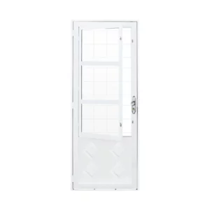 Porta Veneza C/vigia e Grade 85x215 Vitralfer - Esquerda