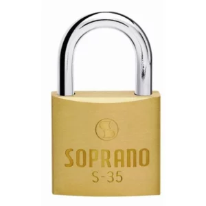 Cadeado de Zamac Latonado Soprano - 35mm