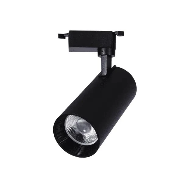 Spot Energizado Round Iron Cristallux Preto Par20