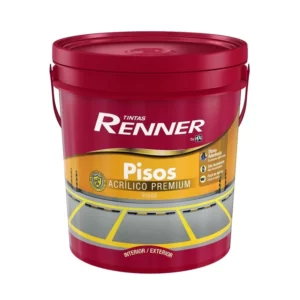 Tinta Pisos Fosco Renner Cinza Grafite 18l 7106.45