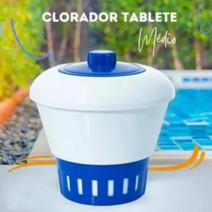 Clorador Médio Flutuante Pastilha Cloro Piscina