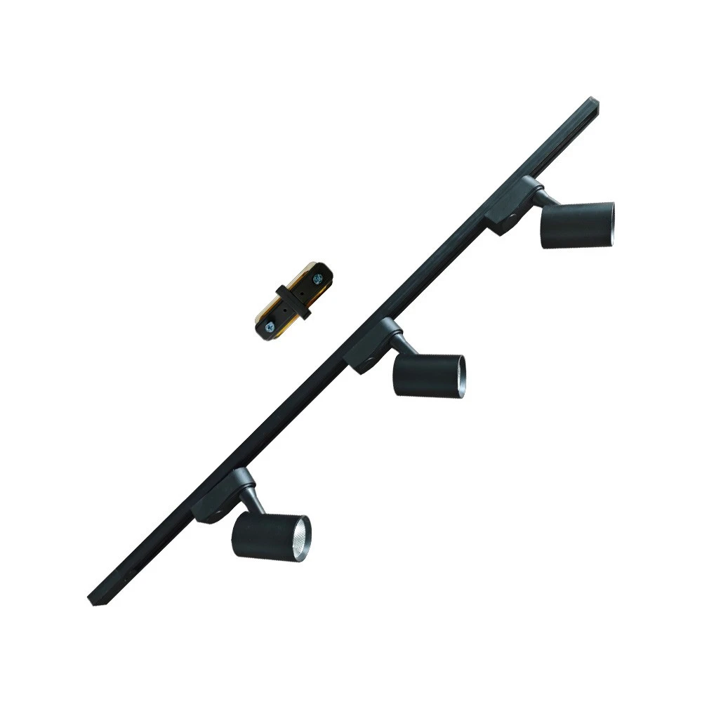 Trilho Energizado Cristallux  Preto 100 Cm
